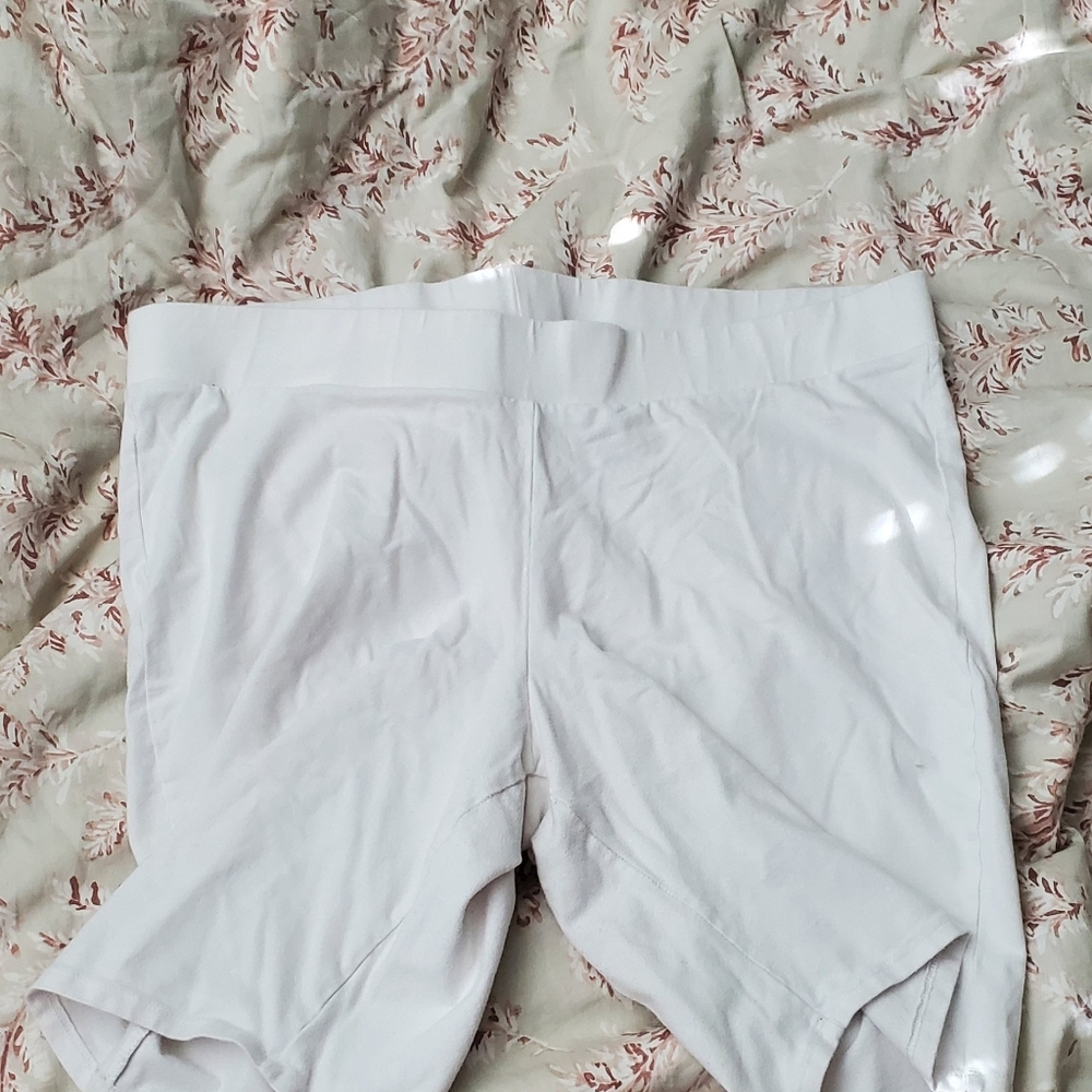 Torrid White Biker Shorts
